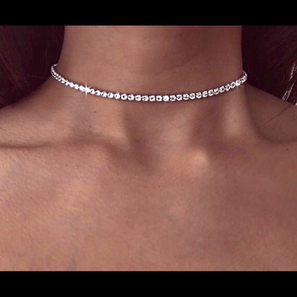 Rhinestone Choker